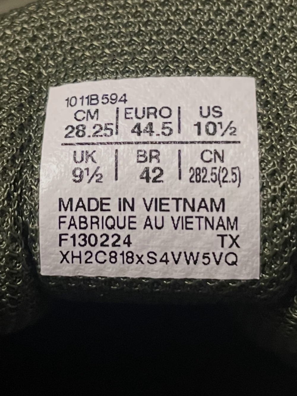 ASICS Men’s Size 10.5 - Gel-Excite Trail 2 - Olive Green Athletic Trail Sneakers - Picture 4 of 4